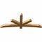 Ekena Millwork Alberta Rough Sawn Timber Gable Bracket, Western Red Cedar, 72"W x 30"H x 4"D x 4"F, 10/12 Pitch GBW072X30X0404ALB00RWR - alternate 5